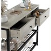 Console Sofa Table with 2 Drawers, Entryway Table with 2-Tier Storage Shelves - 4 of 4