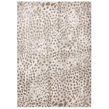 Waldor Modern Animal Print Brown/Ivory/Tan Area Rug