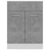 vidaXL Drawer Bottom Cabinet Concrete Gray 23.6 in.x18.1 in.x32.1 in. Engineered Wood - image 4 of 4