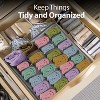 Garnen Drawer Organizer Clothes, 24 Cell Dresser Organizer Bins Divider for Socks Underwear Organizers, Baby Nursery Closet Organizer & Storage, Gray - 2 of 4