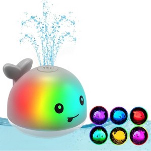 Infant and toddler whale bath toys, children's bath toys - glowing pool and bathtub toys, suitable for babies and children - 1 of 4