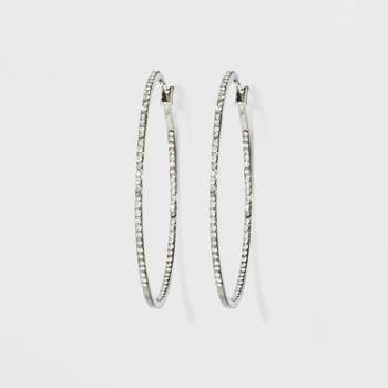 Hoop with Pave Stones Earrings - A New Day™
