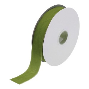 Unique Bargains Soft Single Face Spool Silky Velvet Ribbon for Bouquets DIY Crafts - 1 of 3