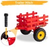 JOYMOR Ride on Tractor with Remote Control, 25W Motors Electric Tractor with Trailer, 12V Battery Powered Ride on car Toy for Boys and Girls (Red) - 4 of 4