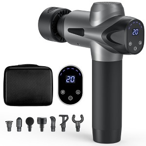 HONGGE Massage Gun with Heat Back Massager Neck Massager for Pain Relief, Birthday Gifts for Men Women Handheld Message Gun with 7Head - 1 of 4