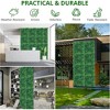 12PCS 10"x10" Grass Wall Artificial Boxwood Panels Wall Hedge Decor With Zip Ties - 4 of 4