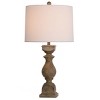 Grayson Urn Pedestal Table Lamp: Weathered Finish, Adjustable 3-Way Lighting - StyleCraft - 2 of 4