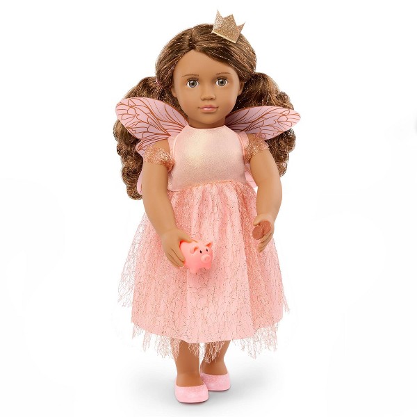 Muñeca Our Generation Breena de 18" con Accesorios de Hada de los Dientes: Cabello Castaño Ondulado, Tema de Fantasía, Plástico y Poliéster 2