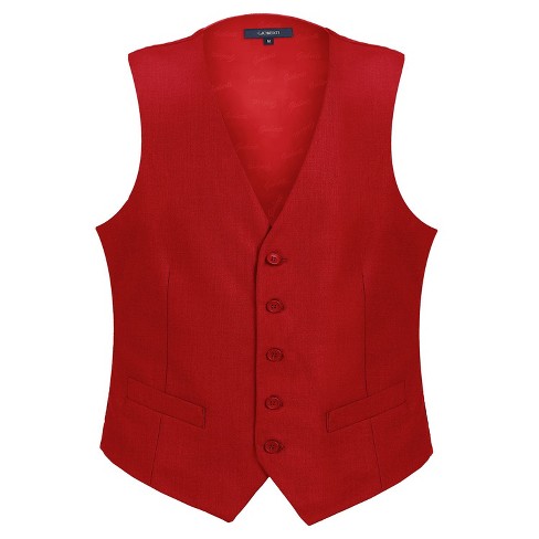 Gioberti Men s Formal Suit Vest Fit For Business Or Casual Dress Red 5x large Target