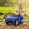 Qaba 12V Chevrolet Silverado EV RST Licensed Kids Electric Car with Parent Remote Control, Spring Suspension, Soft Start, Auxiliary Wheels, Blue - 3 of 4