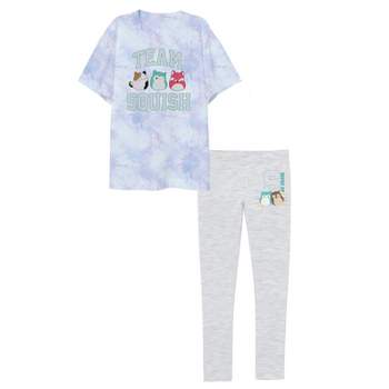 Squishmallows Girl's Short-Sleeve Tee and Leggings 2-Piece Set