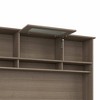 Cabot 60W Hutch Ash Gray - Bush Furniture: Laminate Office Hutch Top, MDF Frame, Adult Assembly Required - 4 of 4