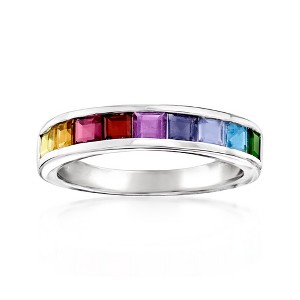 Ross-Simons 0.90 ct. t.w. Multi-Gemstone Ring in Sterling Silver - 1 of 4