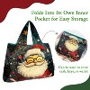 Wrapables Large Foldable Christmas Holiday Nylon Reusable Grocery Bag - 3 of 4