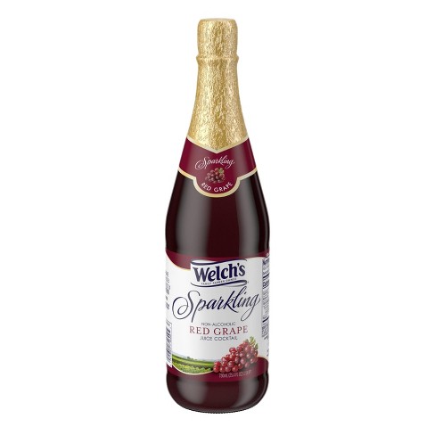 Welch's Sparkling Red Grape Juice - 25.4 Fl Oz Glass Bottles : Target