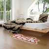 Blue and white rug, super soft thick fluffy living room rug, plush indoor rug for bedroom, fluffy faux fur rug - 4 of 4