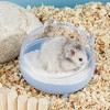 Elegant tuning transparent hamster bathtub, detachable, anti amniotic fluid, large space, bathroom, sand table, pet supplies - 2 of 4