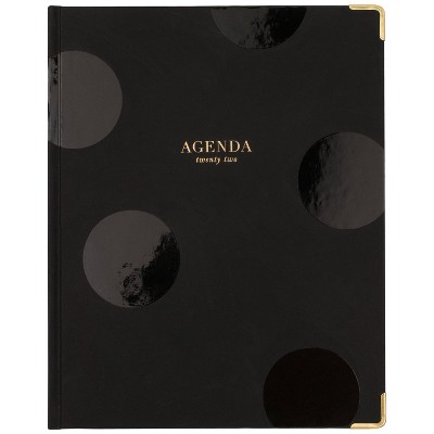 2022 Planner Large Casebound W/M Black with UV Dot - Sugar Paper Essentials