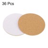 Unique Bargains Thickened Cork Self-Adhesive Round Coasters for Tableware - 3 of 4