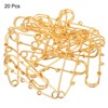 Unique Bargains Metal Decorative DIY Women's Clothing Dress 3 Holes Sewing Brooch Pins 20 Pcs - 3 of 4