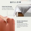 Mellow KERT Metal and Wood Platform Bed Frame with Upholstered Headboard - 3 of 4