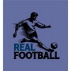 "Real Football" Sports Back to School Adult Crew Neck Short Sleeve Tee - 2 of 3