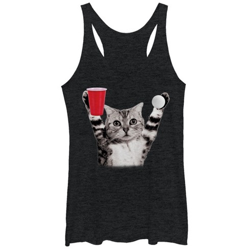 Women's Lost Gods Cat Pong Victory Racerback Tank Top - image 1 of 3