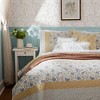 6 Pcs Elegant Cotton Percale Reversible Quilt Set, All Season Bedding Sets, Cozy Home Textile for Lux Bedroom Decor - image 4 of 4