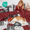 Christmas Quilt Set, Reversible Printed 3 Pieces Quilts Coverlet Bed Set Holiday Decorative Bedding, Soft Microfiber Fabric - 3 of 4