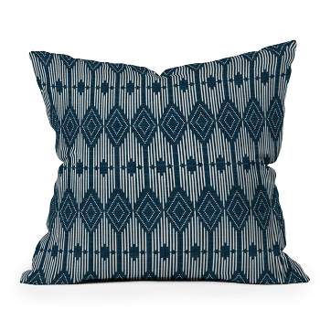Heather Dutton West End Midnight Outdoor Throw Pillow Blue - Deny Designs