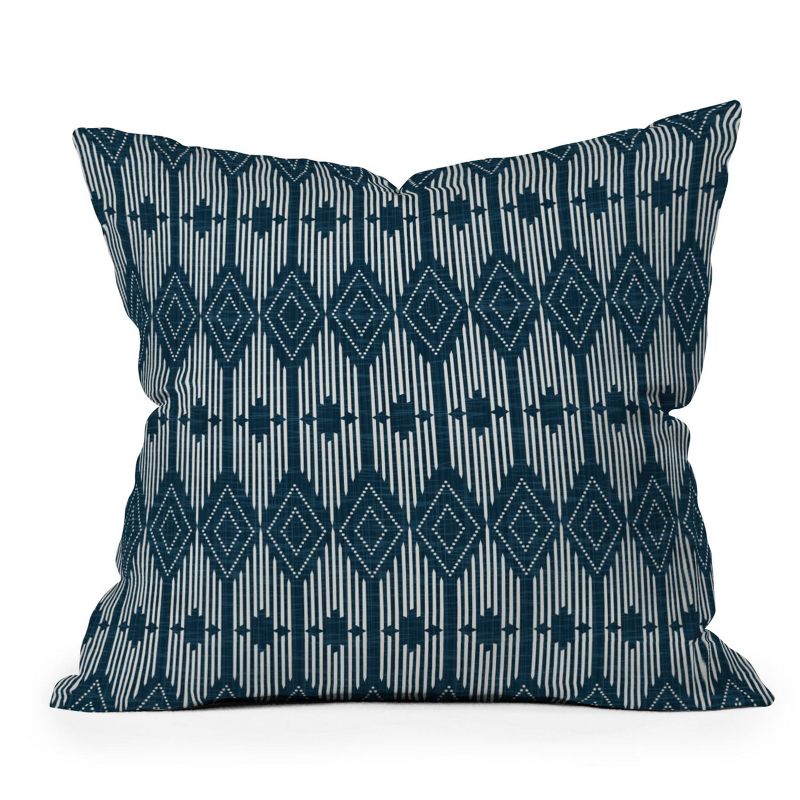 Heather Dutton West End Midnight Outdoor Throw Pillow Blue - Deny Designs, 1 of 5