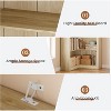 71.8'' Corner Bookshelf, 5-Tier Wooden Farmhouse Bookcase w/Anti-Tipping Kit, Storage Organizer - 4 of 4