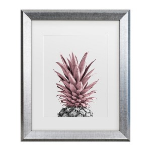 Trademark Fine Art - 1x Studio III Pineapple Pink 04 Matted Framed Art - 1 of 4