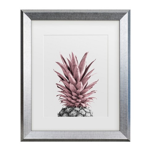 Trademark Fine Art - 1x Studio III Pineapple Pink 04 Matted Framed Art - image 1 of 4