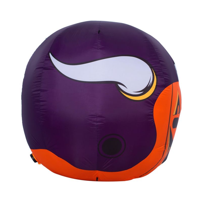 NFL Minnesota Vikings Inflatable Jack O' Helmet, 4 ft Tall, Orange, 4 of 6