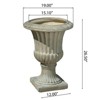 Naysaye Planters, 26" Tall Garedn Planter, Modern Design for Indoor and Outdoor Spaces, Antique Green, 19.7"*19.7"*26" - 3 of 4