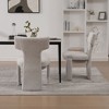 Kumasinova 22" Modern Chenille Dining Chairs Set of 2/4,Kitchen Chairs with Rubberwood Legs,Dining Room Chairs with Curved Back for Living Room&Cafe - 4 of 4