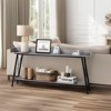 KTMBDW 70.9 inch Extra Long Console Table with 2 Power Outlets & USB Ports, Sofa Table Behind Couch for Living Room - 2 of 4