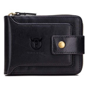 Generic Genuine Leather Wallet for Men Large Capacity ID Window Card Case - 1 of 4
