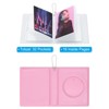 Unique Bargains PVC Material Hard Shell Key Chain Photocard Binder Album 4.3"x3.3" 2 Pcs - 3 of 4
