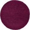 Unique Loom Solid Shag Solid Indoor Woven Area Rug - 2 of 4
