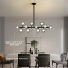 Ludomide Mid Century Modern Linear Chandeliers, 16-Light Sputnik Fixture for Dining Room, Living Room, Kitchen Island - 3 of 4