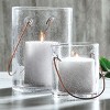 tagltd Bubble Clear Glass Pillar Candle Holder with Copper Handle Large, 5.0L x5.0W x 9.0H - 2 of 2