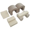 NAYSAYE Playground Slide Soft Foam Climber Playset for Toddlers with Crawl and Climb Blocks for Indoor Fun, Coffee, 32.09"*20.67"*9.59" - 3 of 4