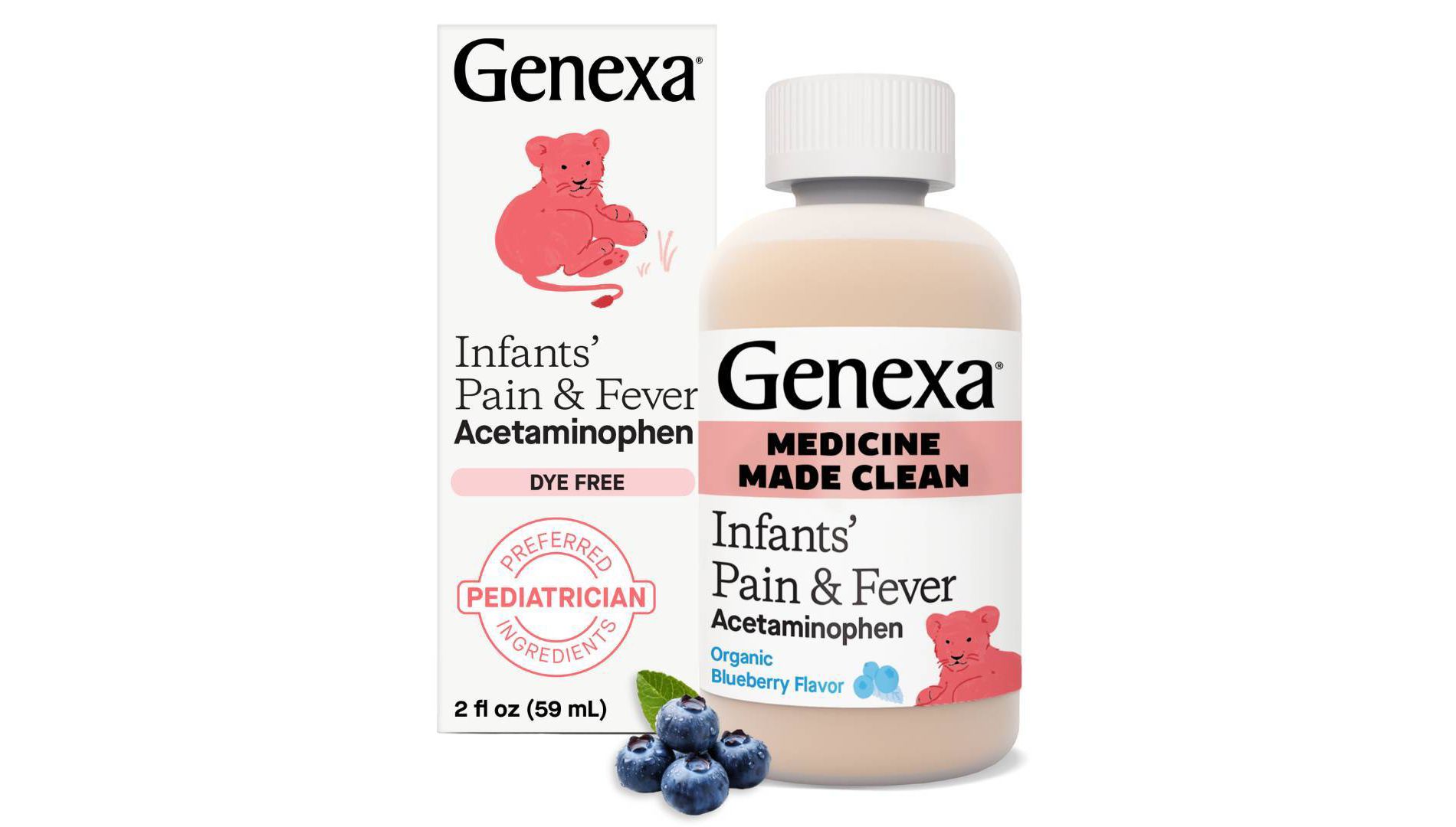 Genexa Infants' Pain & Fever Treatment - Blueberry - 2 fl oz