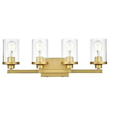 Elegant Lighting Saanvi 4 light Brass and Clear Bath Sconce