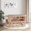 PawHut 3-Tier Large Wooden Hamster Cage with Seesaws, Small Animal Cage and Habitat, Mice, Rat, Gerbil, & Hamster Habitat - image 2 of 4