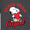 Boys' - Peanuts - Valentine's Cuter Than Cupid Short Sleeve Graphic T-Shirt - 2 of 4