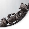SPI Home Seahorse and Sea Life Round Mirror – Cast Iron Coastal Frame, 22” Nautical Wall Décor in Bronze Finish - 3 of 3