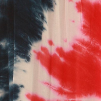 red white blue tie dye dress